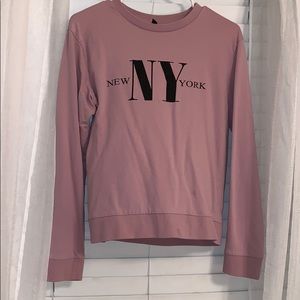 New York lavender crew neck